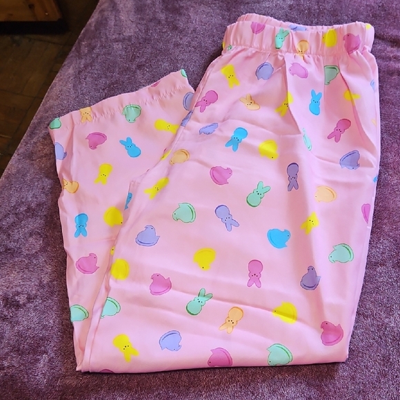 Peeps Just Born Bunny N Chicks Lounge Pants Size L/XL - Picture 1 of 5